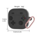 Silikonetui i retro gaming-stil til Samsung Galaxy Buds4/4 Pro - Lysegrå