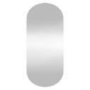vidaXL Veggspeil 30x70 cm glass oval