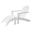 Cinas Adirondack lænestol skammel hvid