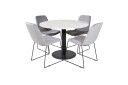 Venture Home Estelle Spisegruppe 106 cm Rund med 4 Muce Stoler Sort