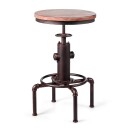 Justerbar barkrakk – naturlig tre og bronse industriell design