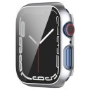 Apple Watch Series 9/8/7 Deksel med Beskyttelsesglass - 45mm - Sølv
