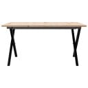  Salongbord X-ramme 80x80x45 cm heltre furu og støpejern 3282685