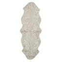 Skinnwille Curly Fårskinn dubbelt 60x180 cm Sand