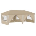 vidaXL Pop-up Festtelt 575 x 288 x 245 cm Krem