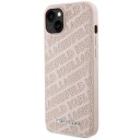 Karl Lagerfeld Quiltet K-Mønster Deksel til iPhone 15 Plus / 14 Plus Rosa