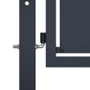 vidaXL Hageport stål 400x175 cm antrasitt