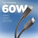 Spigen 60W USB-C til USB-C Kabel 1,5m Mørkegrå