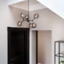 Halo Design Atom Taklampe Large Smoke/ Sort