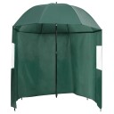 vidaXL Fiskeparasoll grønn 220x193 cm