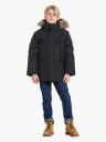 Didriksons Kids' Sylvin Parka Black 140
