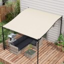 Beige pergola markise 297x243 cm med UV  beskyttelse