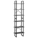 vidaXL Oppbevaringshylle gr? 60x30x210 cm konstruert tre
