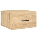  Veggmontert nattbord sonoma eik 35x35x20 cm