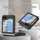 Samsung Galaxy Z Flip5 Hybrid-deksel Carbon Fiber Svart