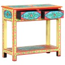 vidaXL Håndmalt konsollbord 80x35x75 cm heltre mango