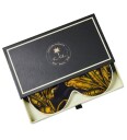 Sleeping Mask 100% Mulberry Silk Tropical Black