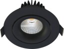 Nordtronic Velia Tilt downlight, 10,9W/3000K, LED, rund, matt svart