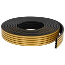 vidaXL Selvklebende vindusforsegling Svart 14 x 12 mm 50 m EPDM Skum