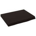 Benkeplate til bad mørkebrun 40x30x 2-4  cm behandlet heltre