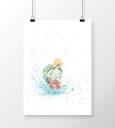 Poster Tails Rampetassen 30x40 cm