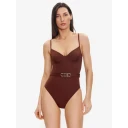 Michael Kors Dame Svømmetøy Brun M,