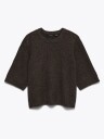 Vero Moda Boom 2/4 O Neck Oversize Pullover Brun S