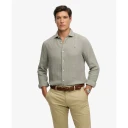 Superdry Riviera L/S Linen Shirt   Khaki green   M