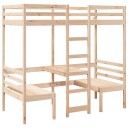  Ramme for loftseng skrivebord og stoler 75x190 cm heltre furu 3308562