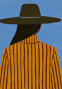 Modern Woman with Hat Plakat Plakat / 30x40cm