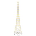 LED juletre med 290 LED Varmhvit 70 x 70 x 250 cm Metall