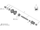 Shimano lukket leier 15x28x7mm til baknav modell FH TC500
