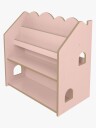 MeowBaby Wooden Bokhylle Powder Pink