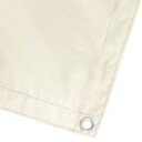 vidaXL Balkong privat skjerm 180 x 1000 cm Stoff med PU belegg Krem