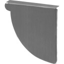 20 stk VMZINC endebunn arkitekt høyre QUARTZ ZINC   333 mm gray 14.5 x 12.7 x 1.5 cm