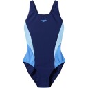 Speedo Colourblock Splice Muscleback Swimsuit   Blue   46
