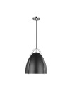 Norman One Light Pendant Chrome/Matte Black