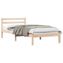Sengramme med Hodegjerde 80x220 cm Solid Tre Furu