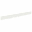 vidaXL Gjerdekant 30 pcs 103 x 10 cm Stål Hvit