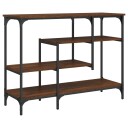  Konsollbord med hyller brun eik 100x35x75 cm 8721012195738