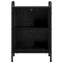 vidaXL Nattbordskap Svart eik 40 x 30 x 60 cm Konstruert tre