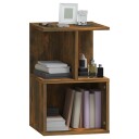 vidaXL Nattbord røkt eik 35x35x55 cm konstruert tre