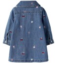 Name It Kjole - NmfEmily - Medium+ Blue Denim/Emballasje - Name It - 3 år (98) - Kjole - Blå