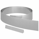  Hageplen Avgrensning 4 pcs sølv 450 x 15 cm Galvanisert stål