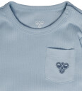 Hummel Body I/e   HmlMini   Rib   Skyway   Hummel   1 år (80)   Langermet Body   Lyseblå