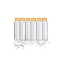 6x Drikkeflaske med bambuslokk 500 ml
