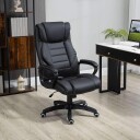 Ergonomisk svart massasjestol med 6 vibrasjonspunkter