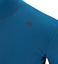 Aclima  WarmWool polo M´s Herre, 405 Corsair / Beige Melange / Marengo, L
