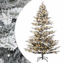 vidaXL Kunstig sammensatt juletre 180 cm 300 LED-lys Varmhvit