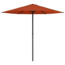 vidaXL Hageparasol 230 x 230 cm Polyester Rektangulær Terrakotta